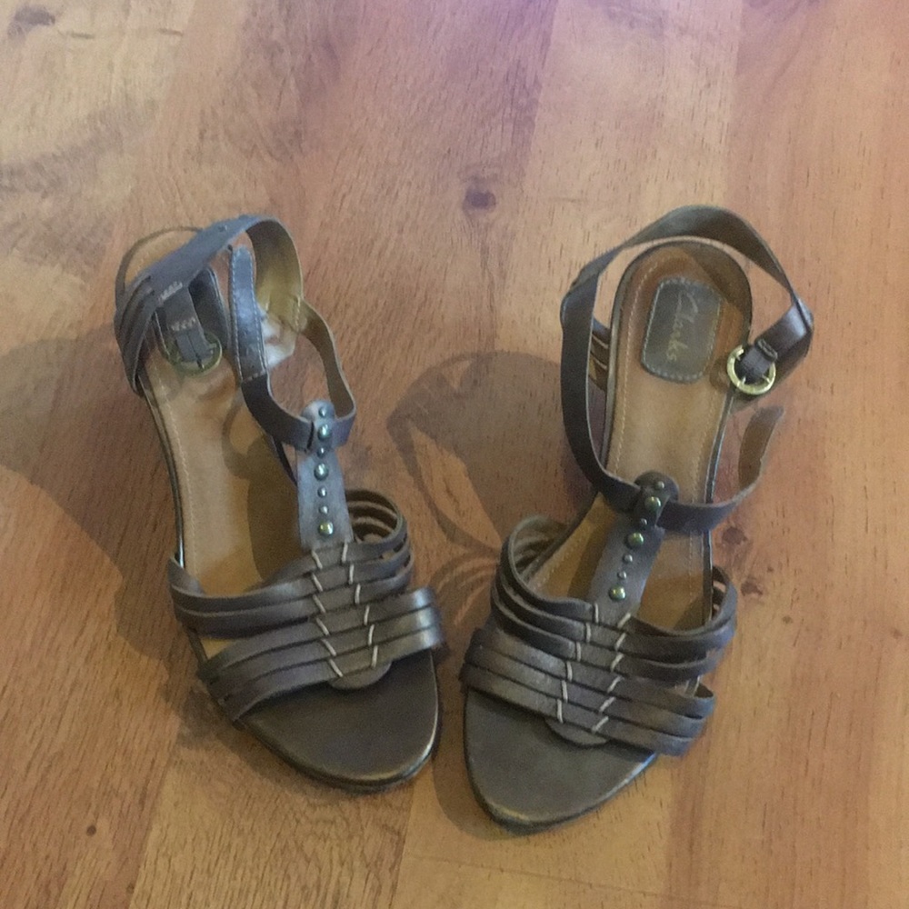 Clarks wedge sandals